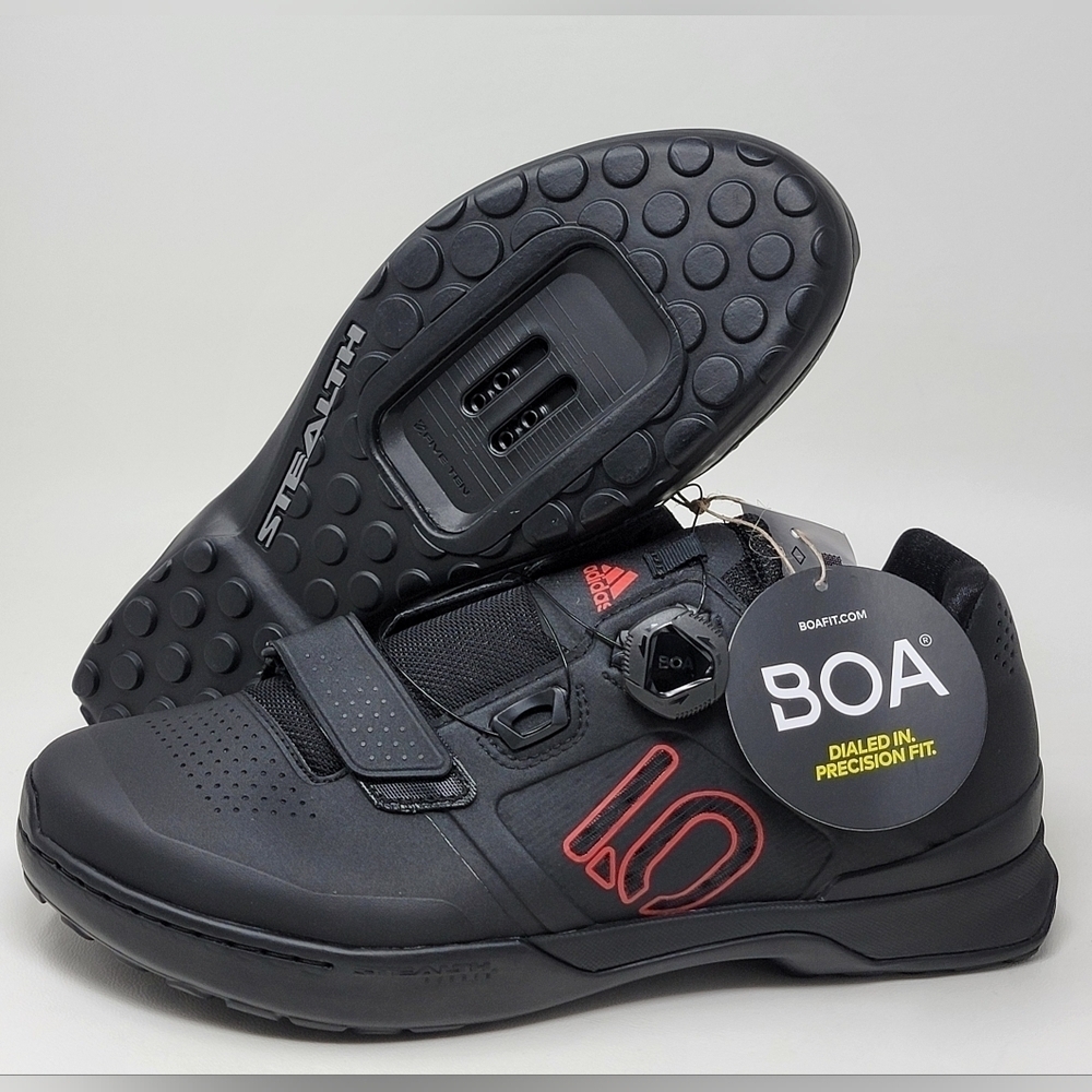 Adidas 5.10 Kestrel Pro Boa Black Red  BC0635 Cycling Bike Shoes Men Sz 6.5 New